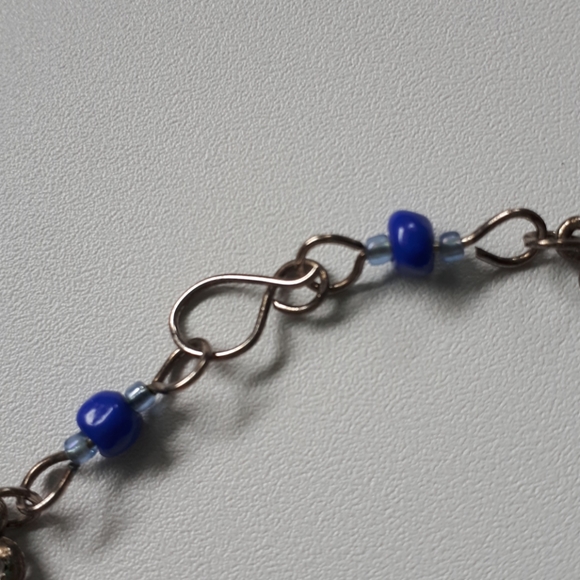 Blue and silver "Cuba" bracelet - Picture 3 of 5